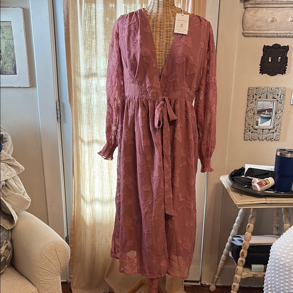 Elegant Pink Women's Dress
